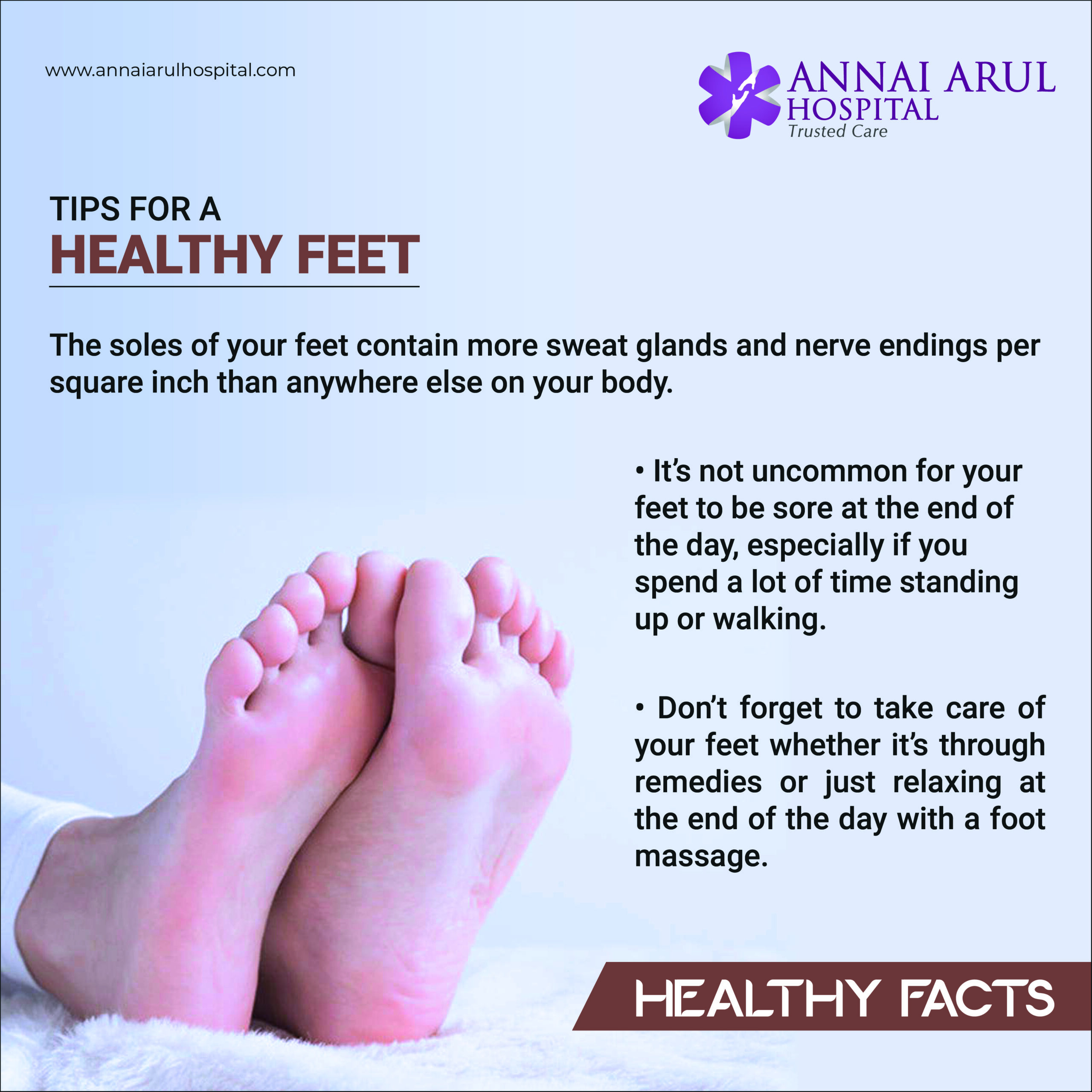 Tips for A Healthy Feet – Multispeciality Hospitals in Chennai