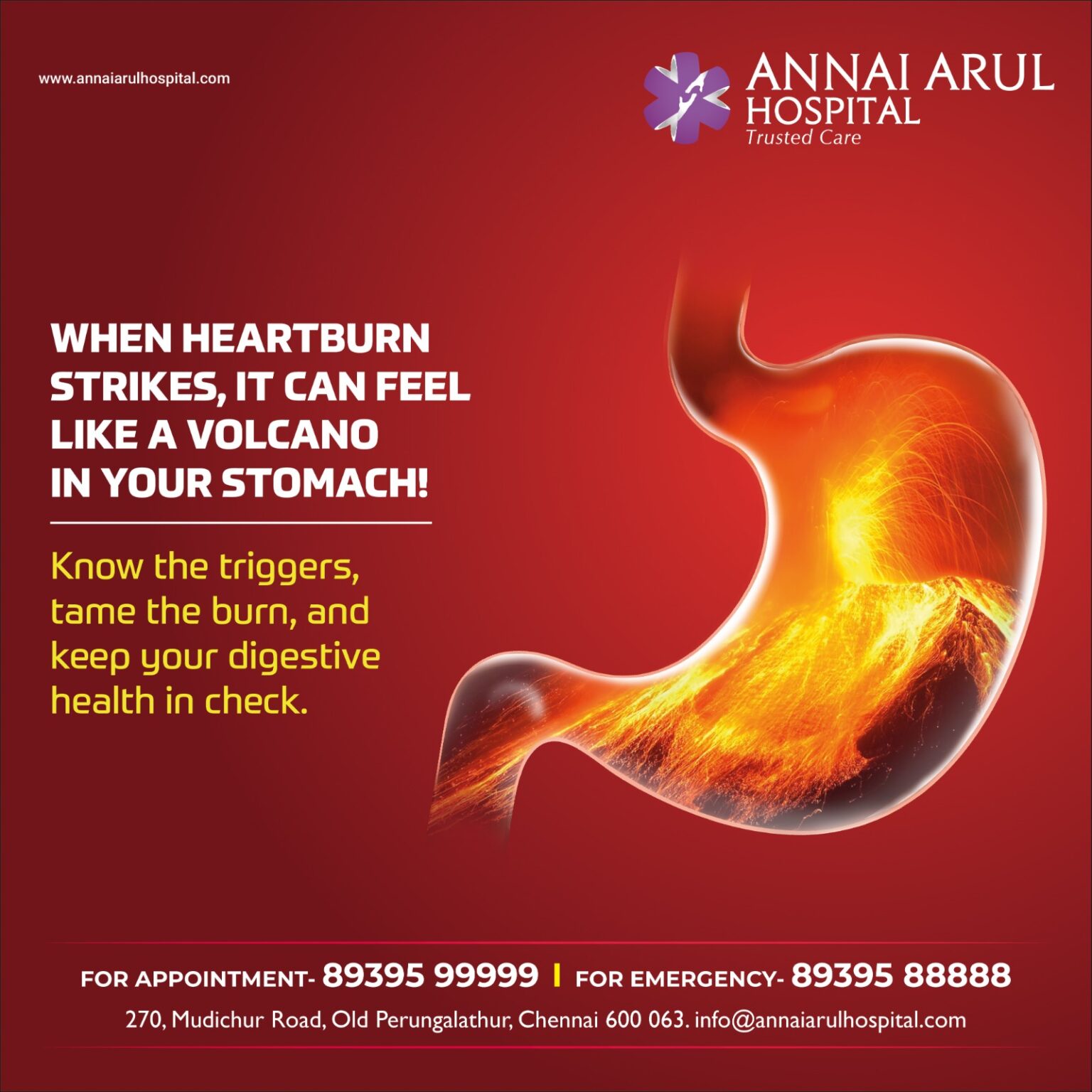 When heartburn strikes, it can feel like a volcano in your stomach